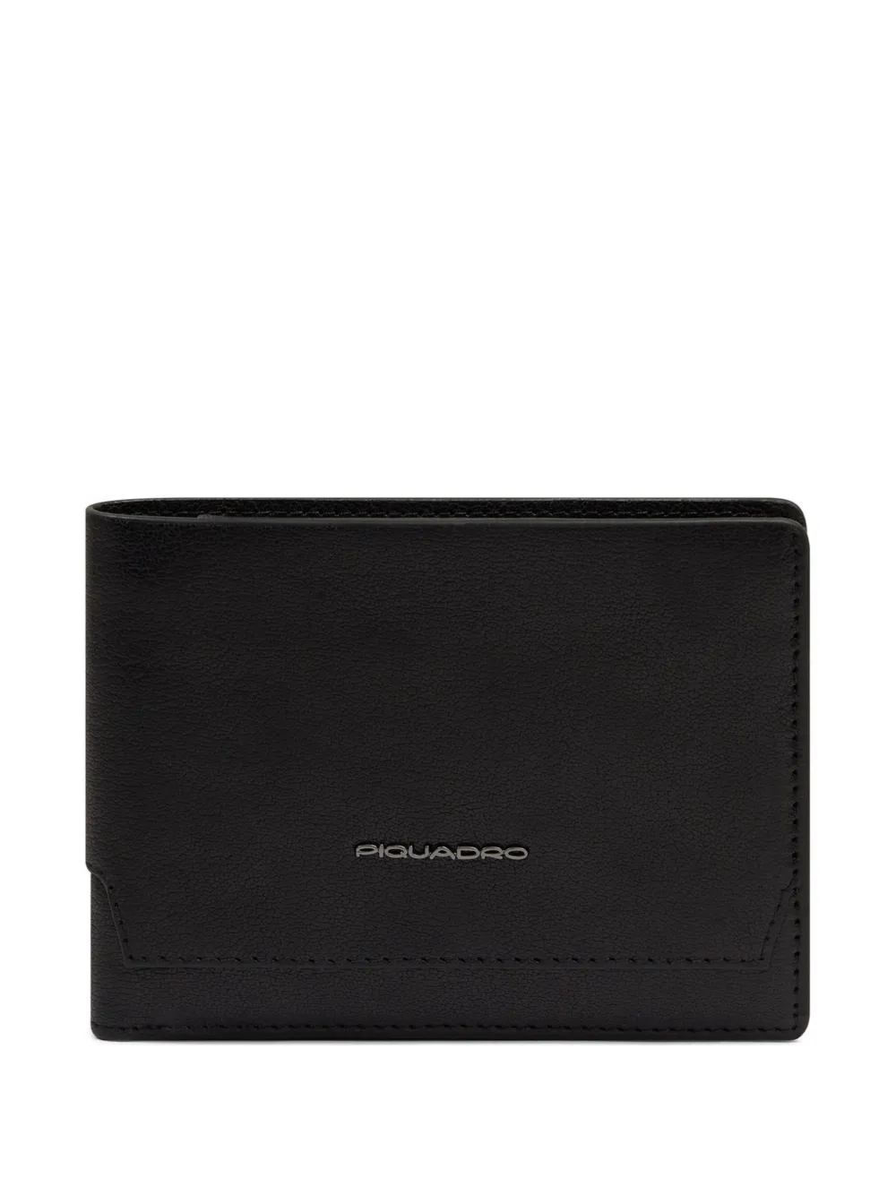 PIQUADRO Portafoglio bi-fold in pelle - Nero