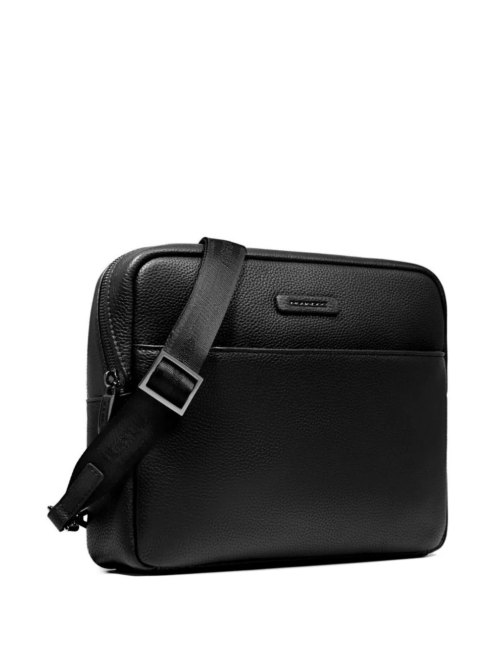 PIQUADRO Leren crossbodytas Zwart