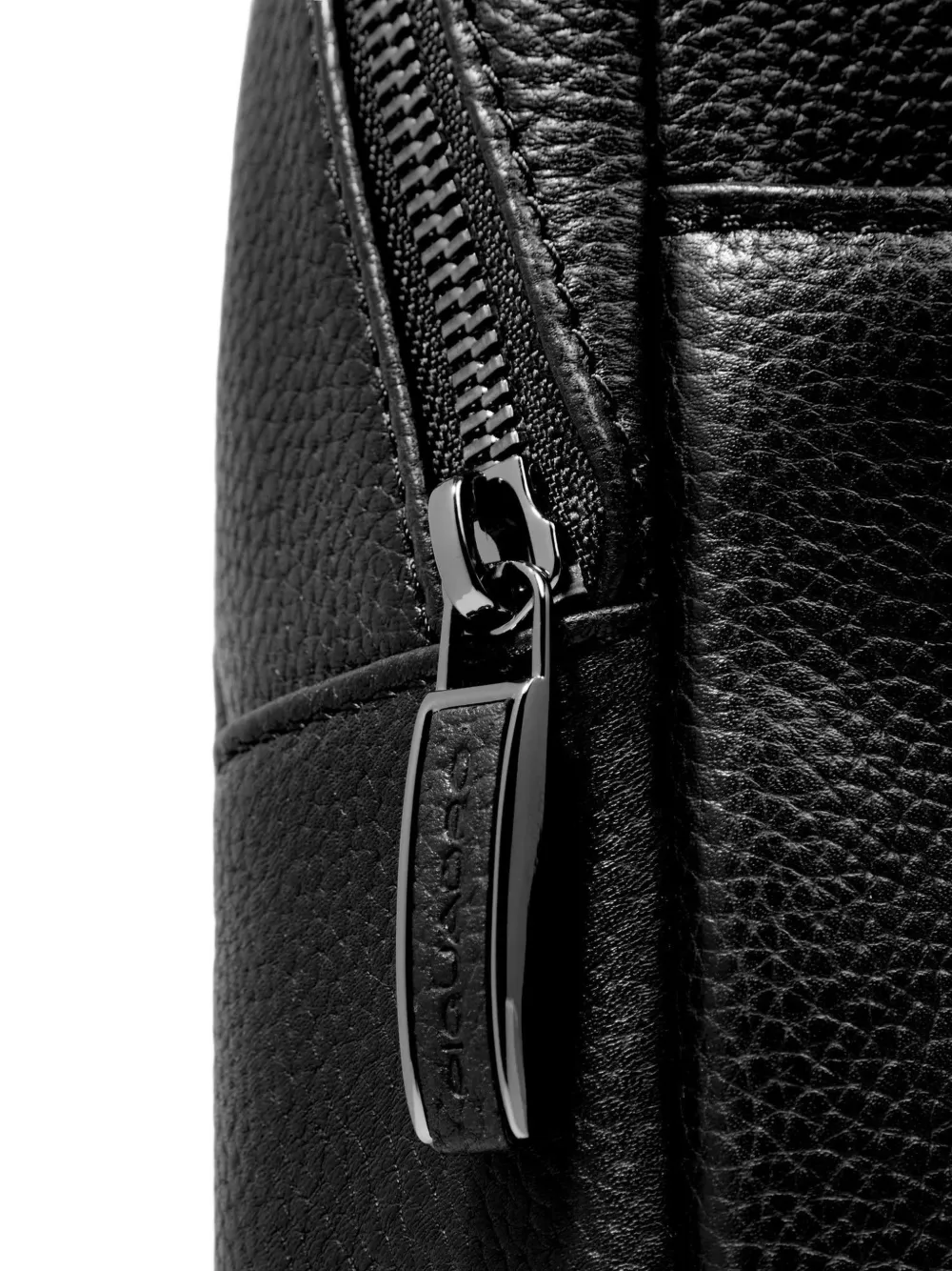 PIQUADRO Leren crossbodytas Zwart