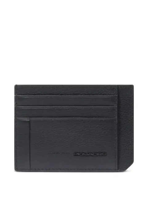 PIQUADRO grained leather card holder