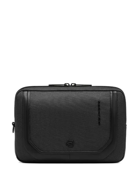 PIQUADRO pochette à dragonne à finitions en cuir