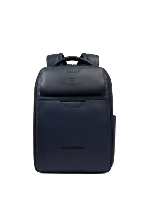 PIQUADRO 14" leather laptop backpack