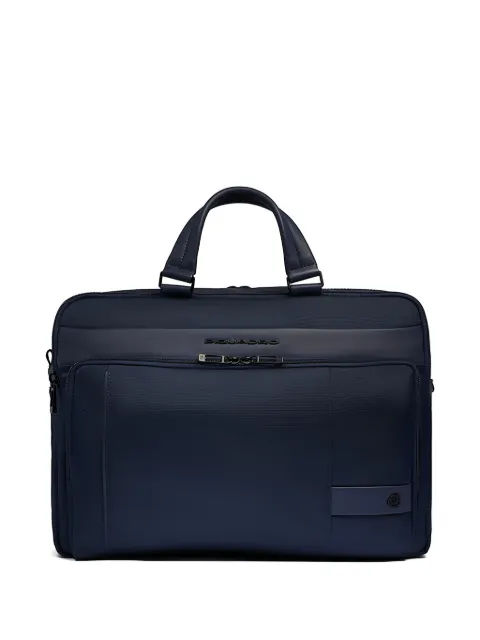 PIQUADRO leather-trim laptop bag