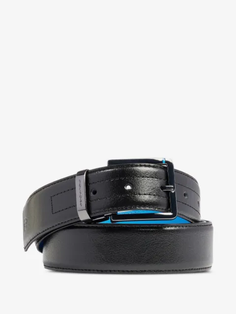 PIQUADRO prong-buckle leather belt