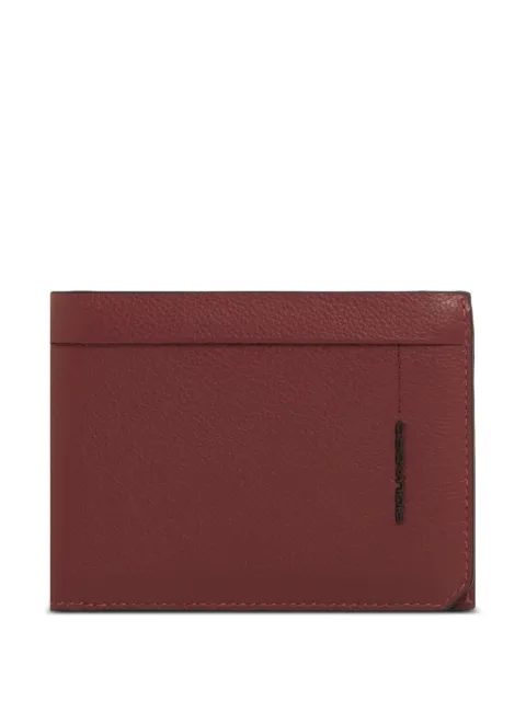 PIQUADRO flip-up leather wallet