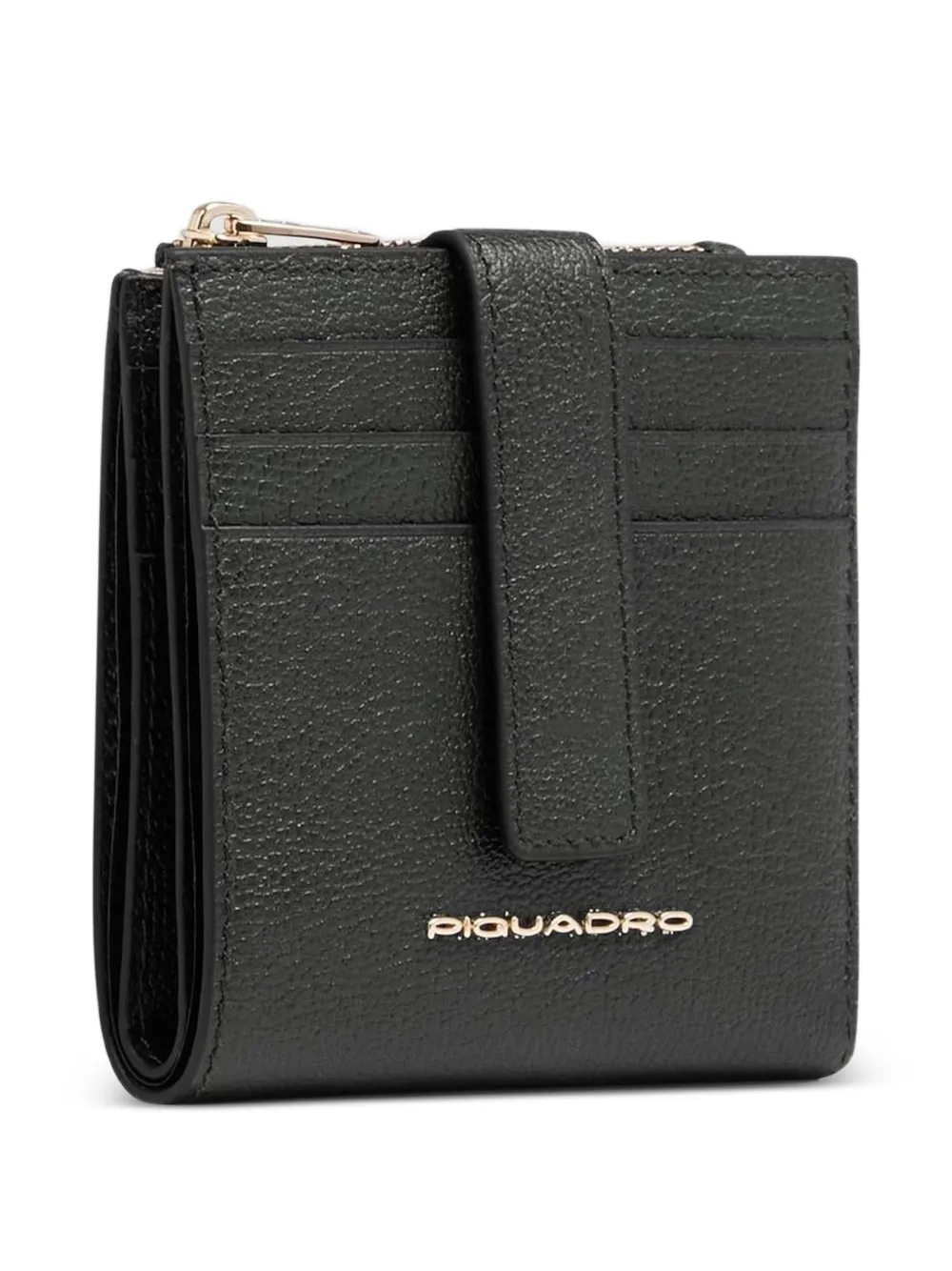 PIQUADRO Pasjeshouder met logopatch Zwart