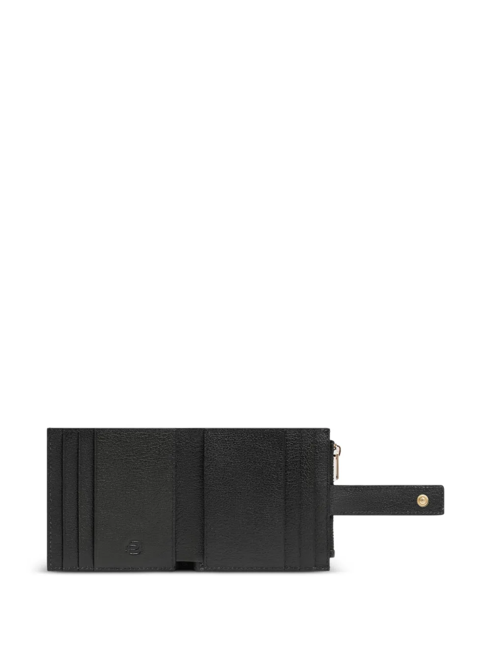 PIQUADRO Pasjeshouder met logopatch Zwart