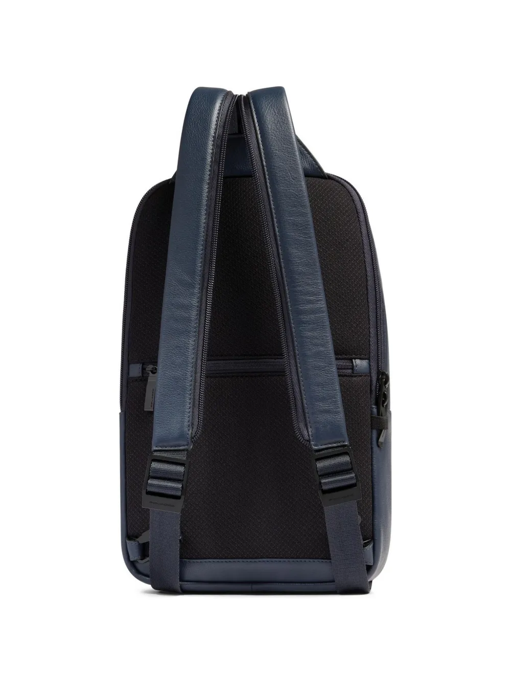 PIQUADRO Convertible leren schoudertas Blauw