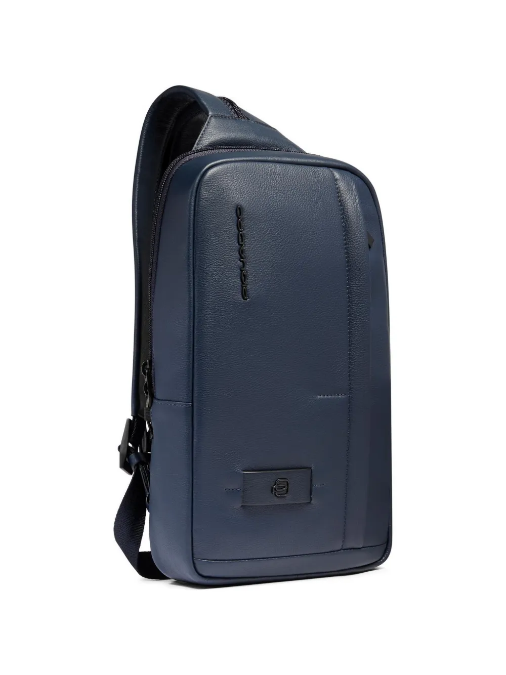 PIQUADRO Convertible leren schoudertas Blauw