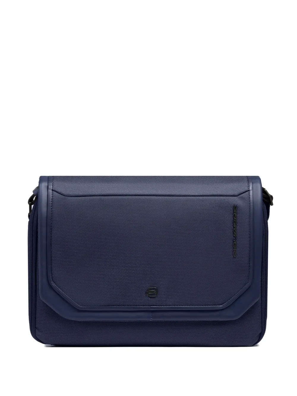 PIQUADRO Kuriertasche mit Lederbesatz - Blau