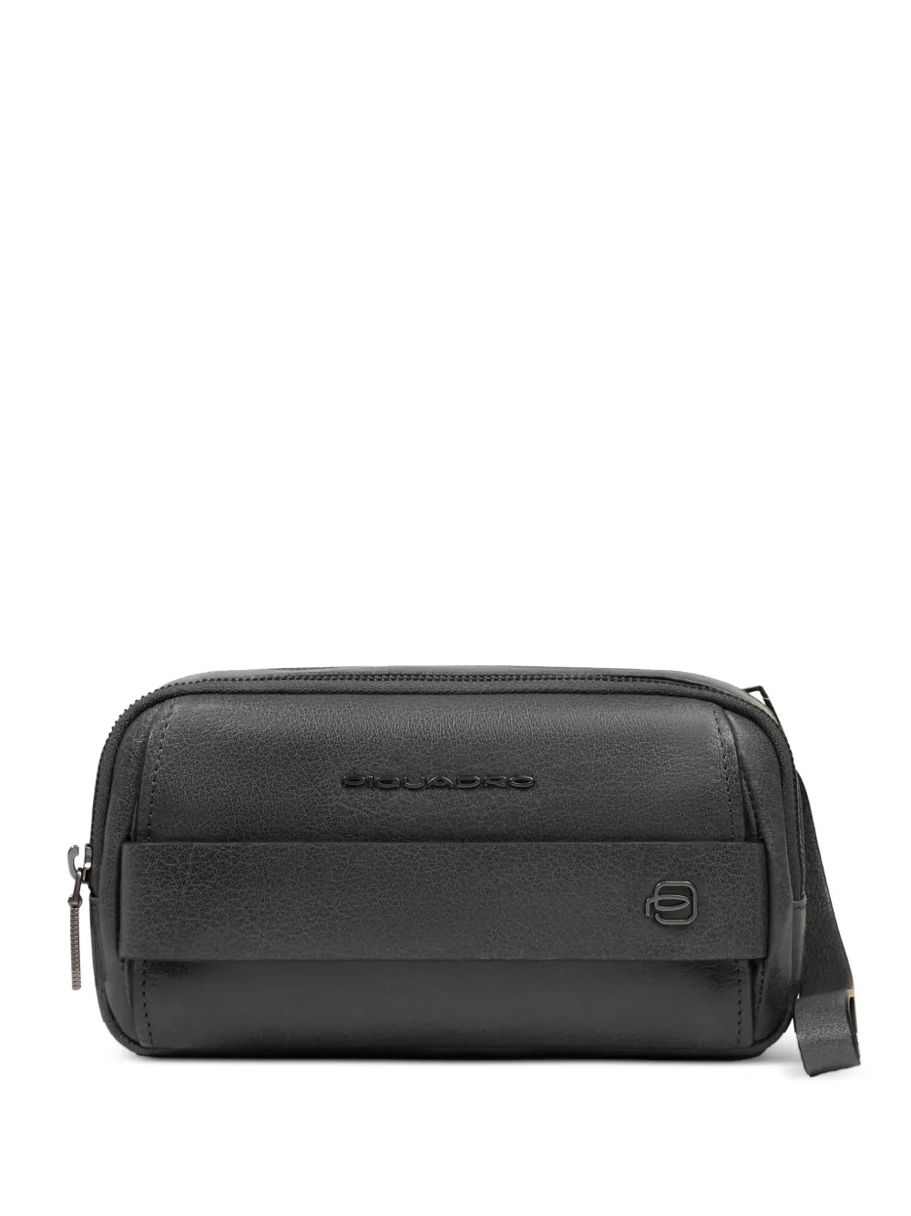 PIQUADRO leather wristlet clutch bag - Nero