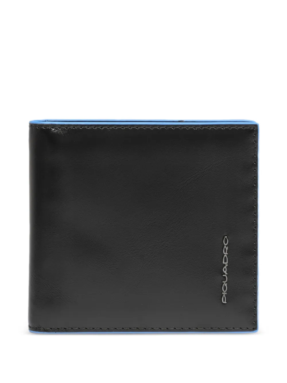 PIQUADRO Portafoglio con bordo a contrasto - Nero