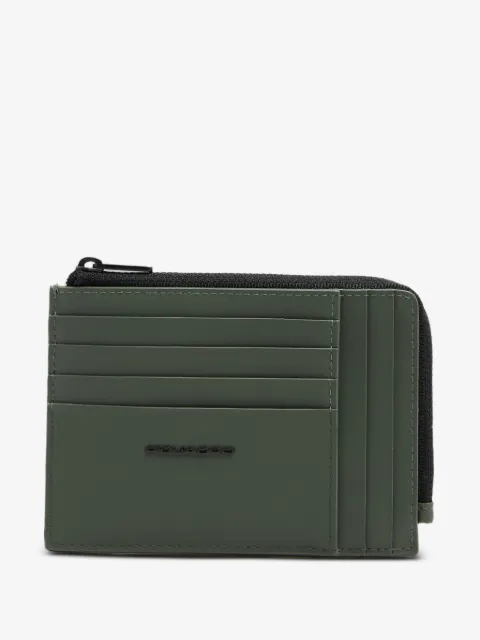 PIQUADRO cartera con logo y cierre