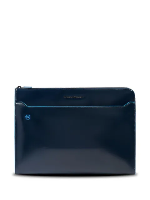 PIQUADRO leather laptop bag