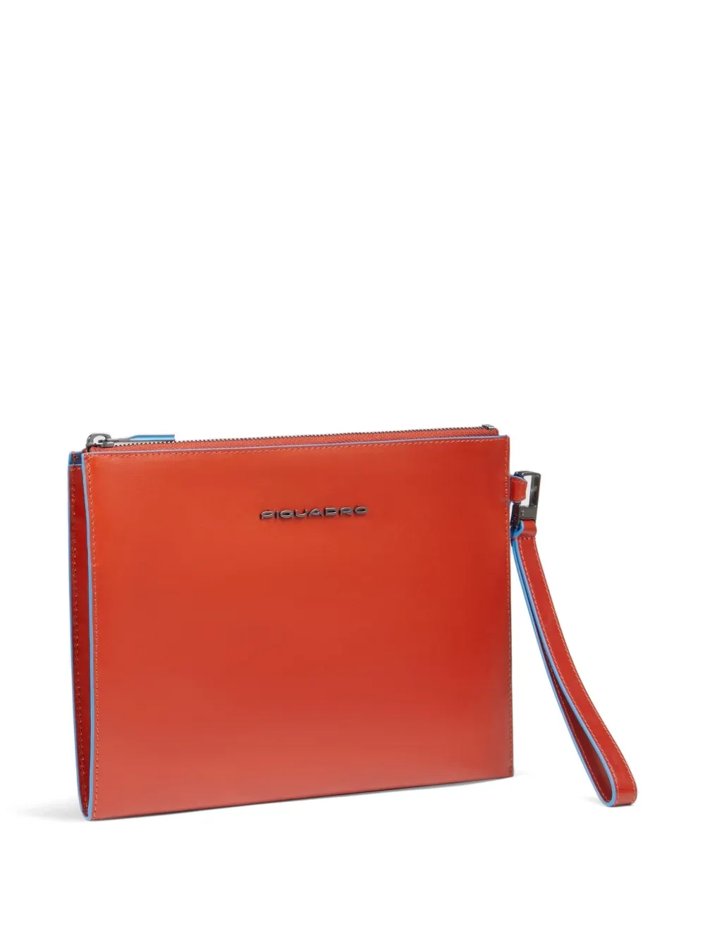 PIQUADRO Clutch met logoplakkaat Oranje