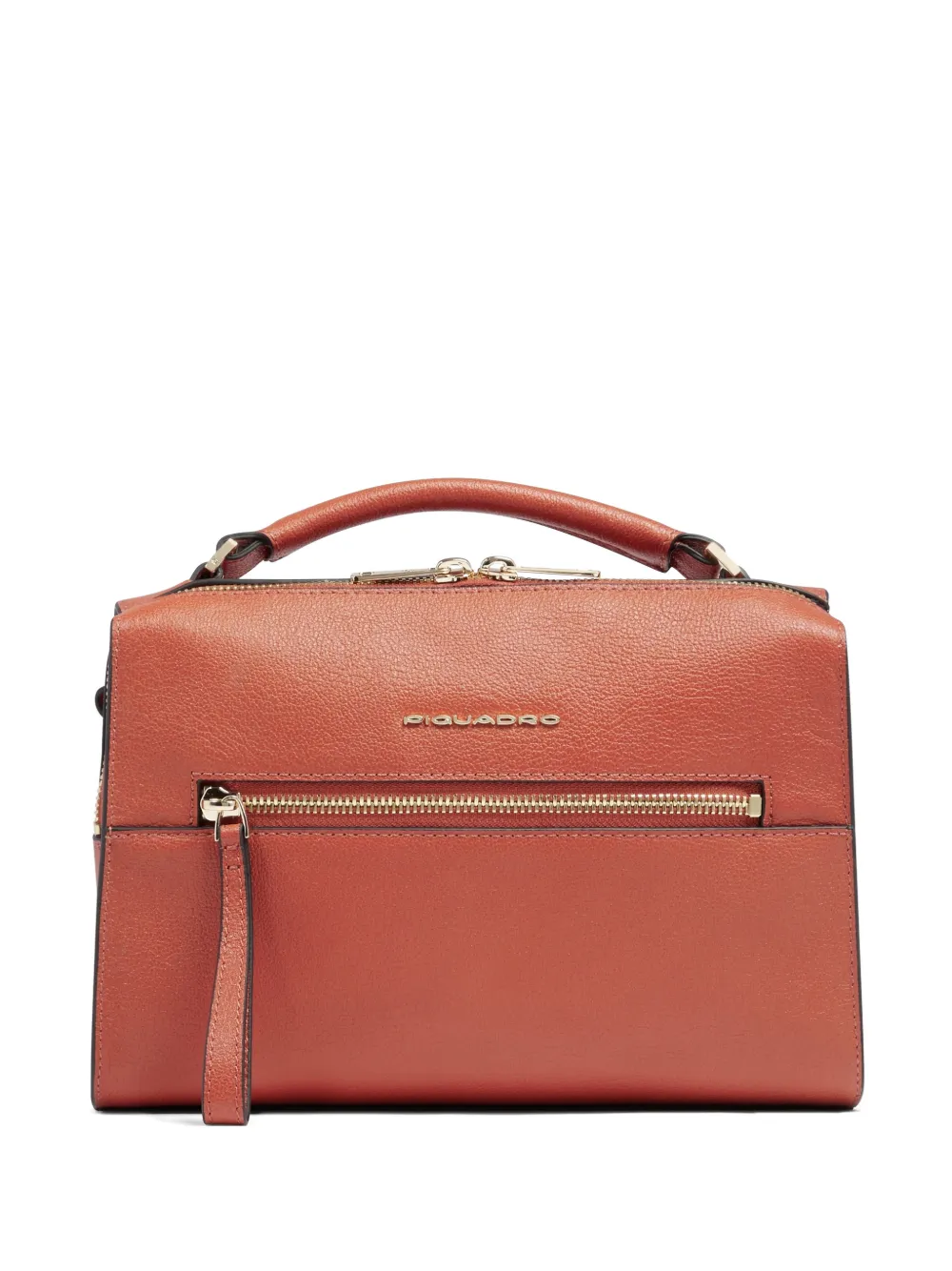 PIQUADRO Borsa a spalla in pelle - Arancione