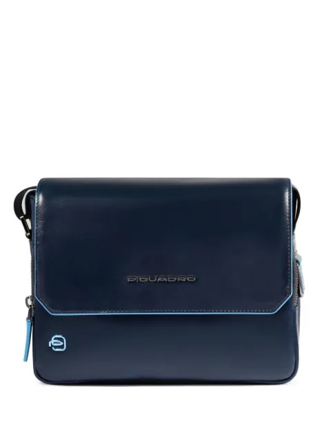 PIQUADRO Blue Square leather cross body bag