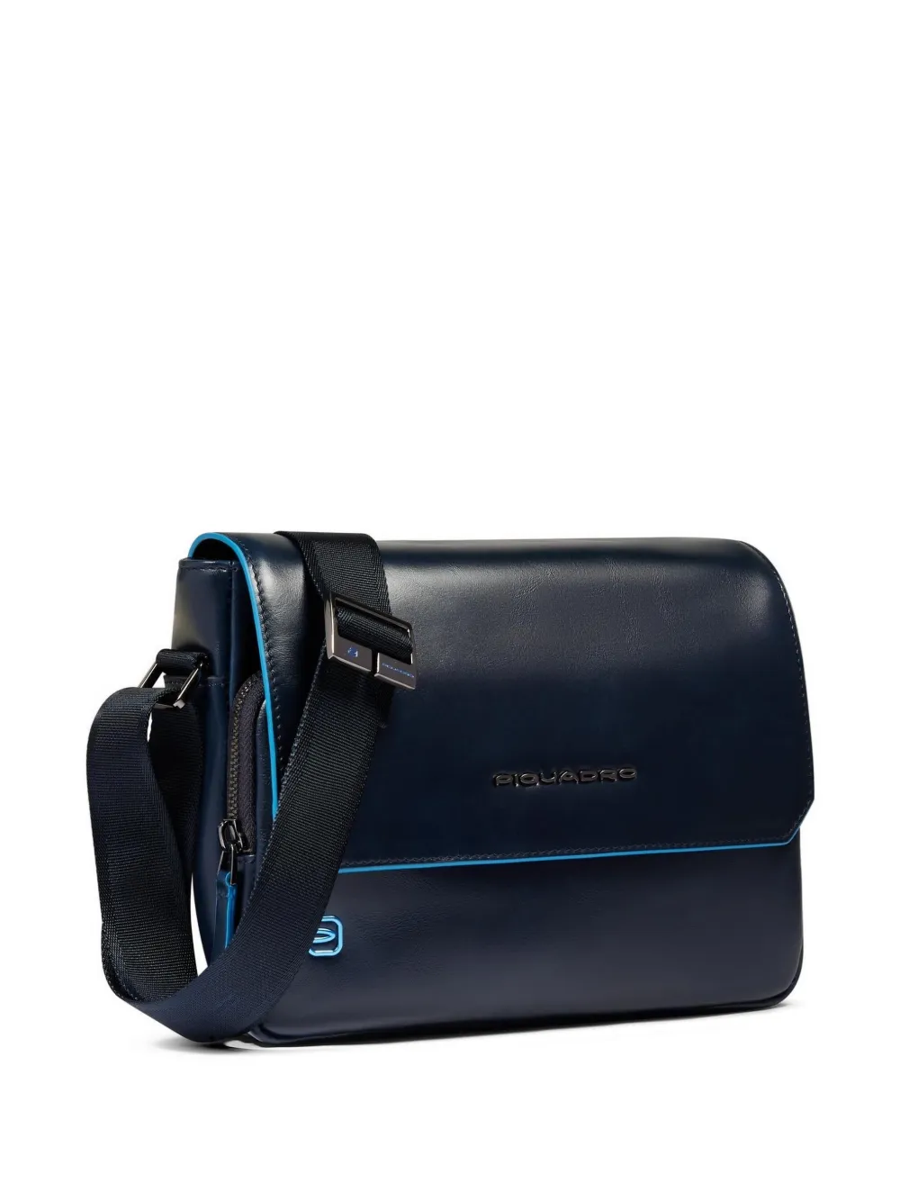 PIQUADRO Blue Square leren crossbodytas Blauw