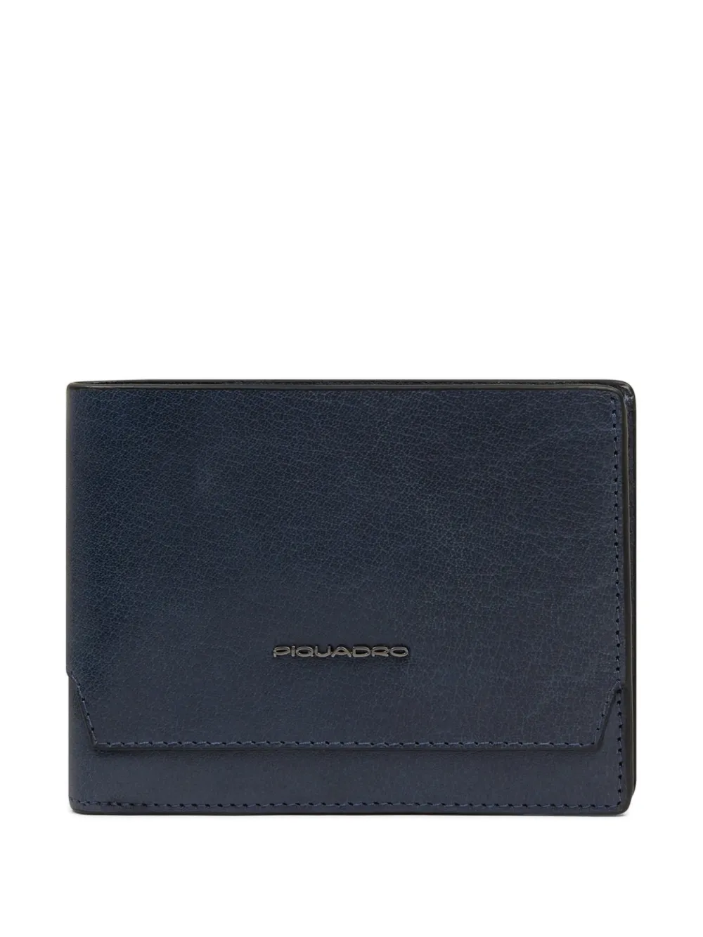 PIQUADRO Portafoglio in pelle con placca logo - Blu