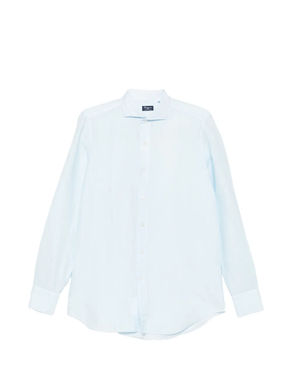 Finamore 1925 Napoli spread-collar button-up shirt - Blu