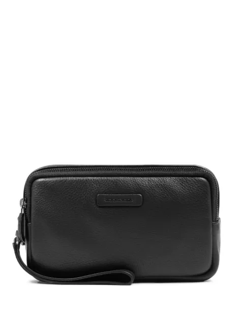 PIQUADRO pochette en cuir grainé