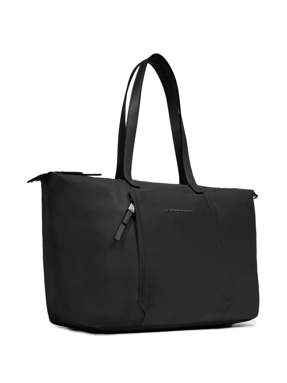 PIQUADRO Laptoptas met logoplakkaat Zwart