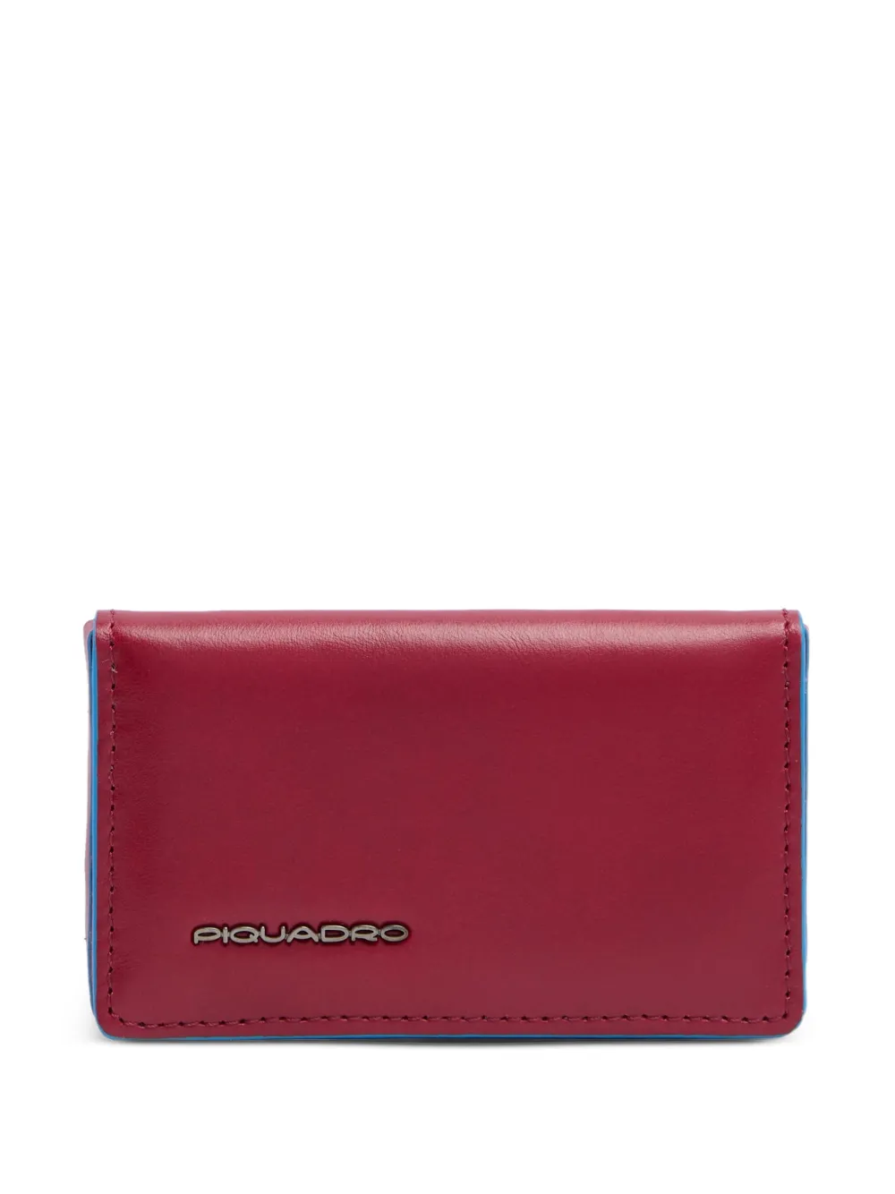 PIQUADRO Portacarte con placca logo - Rosso