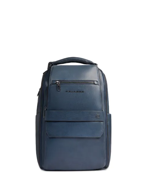 PIQUADRO leather laptop backpack