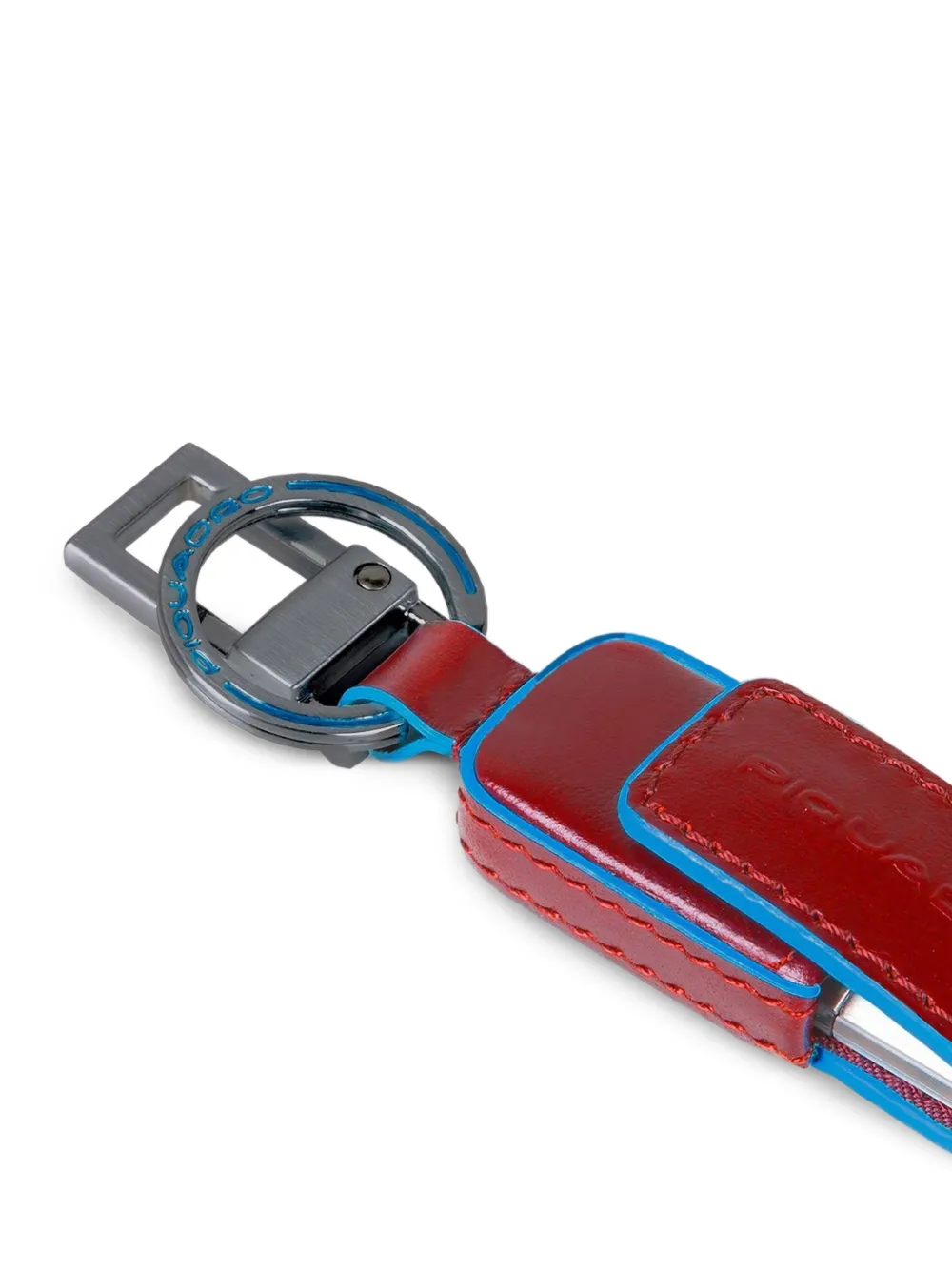PIQUADRO Leren USB sleutelhanger Rood