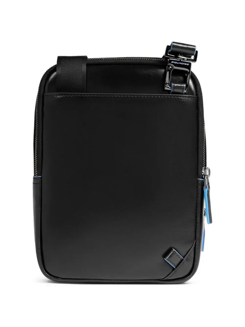 PIQUADRO iPad crossbodytas met logoplakkaat Zwart