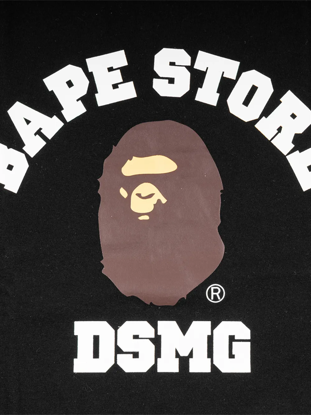 A BATHING APE Katoenen T-shirt met logoprint Zwart