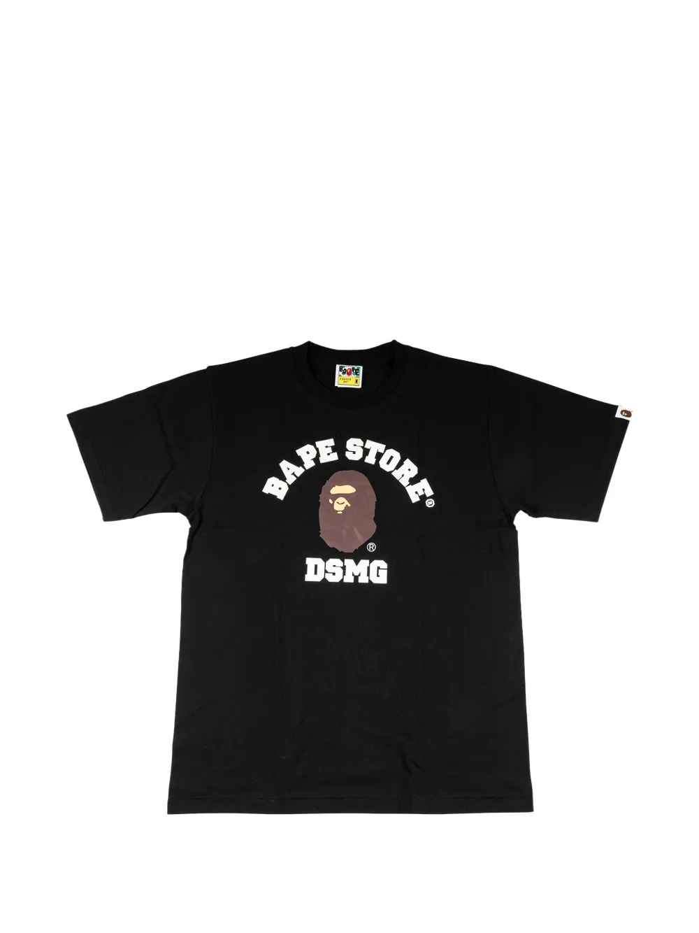 A BATHING APE® logo-print cotton T-shirt - Nero