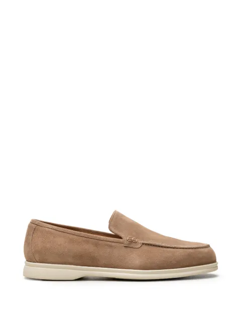 CHUCKIES suede round-toe loafers