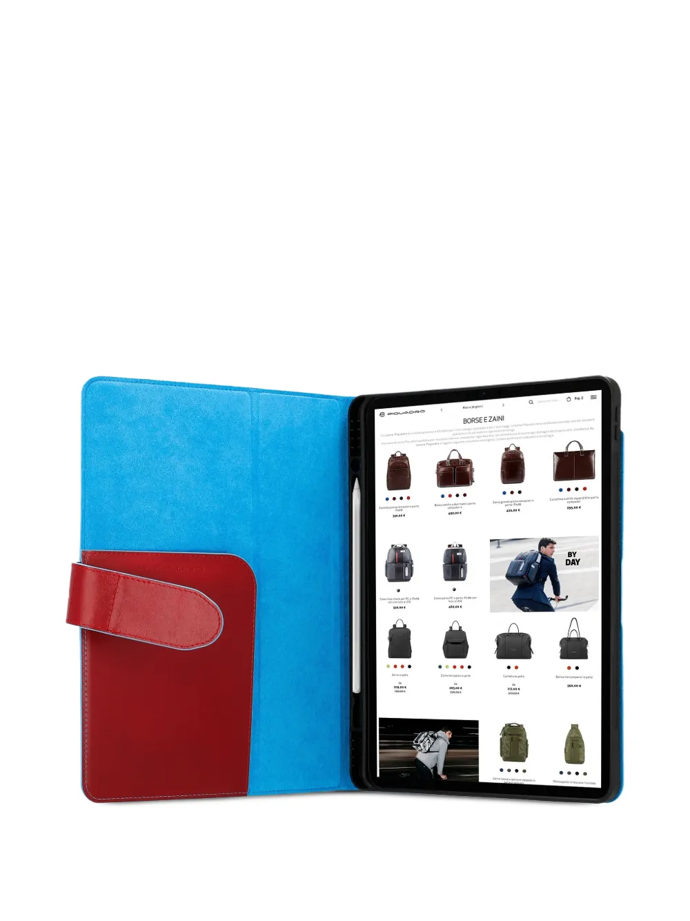 PIQUADRO Leren iPad Air 13 hoesje Rood