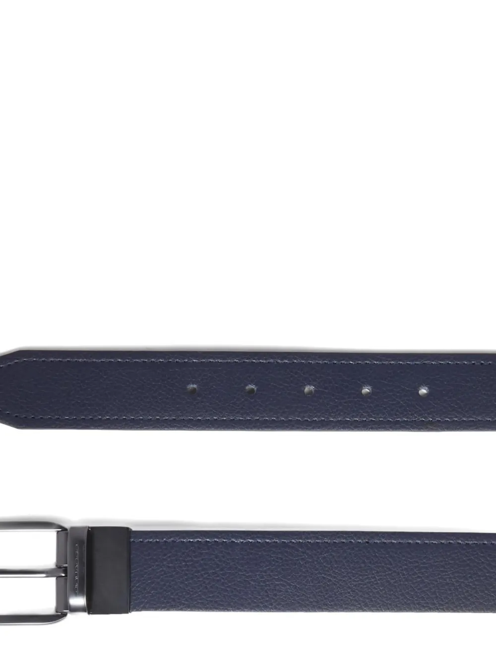 PIQUADRO Riem van bewerkt leer met prong gesp Blauw