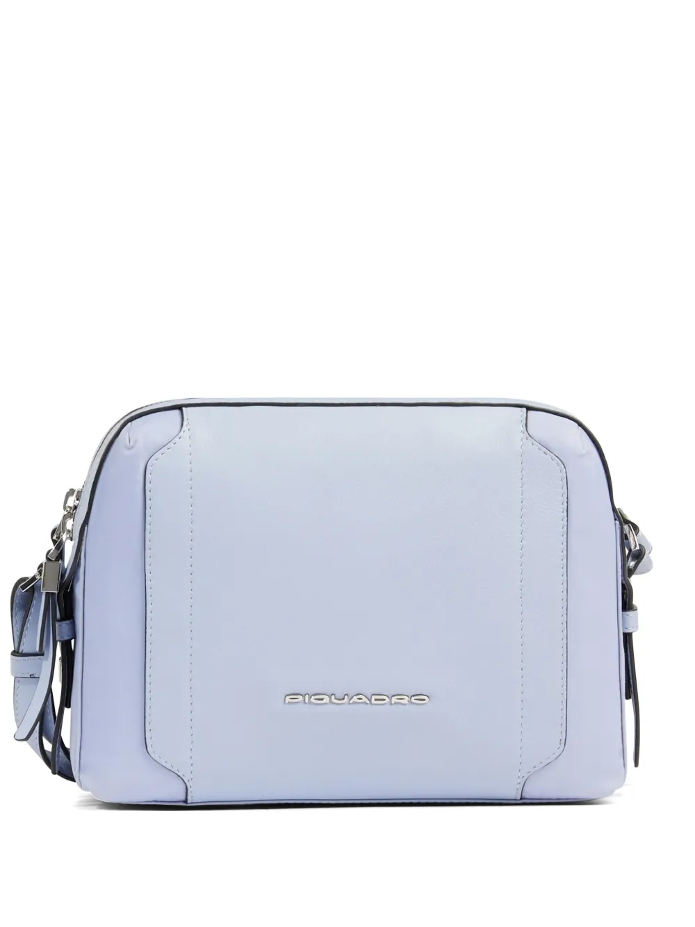 PIQUADRO Borsa a tracolla con placca logo - Viola