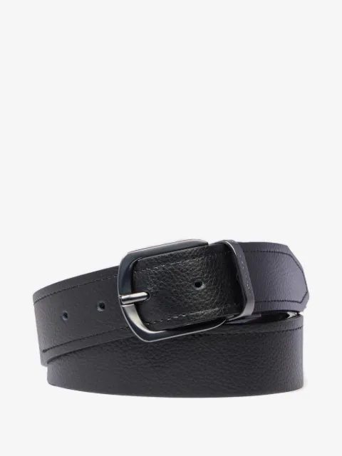 PIQUADRO grained leather belt