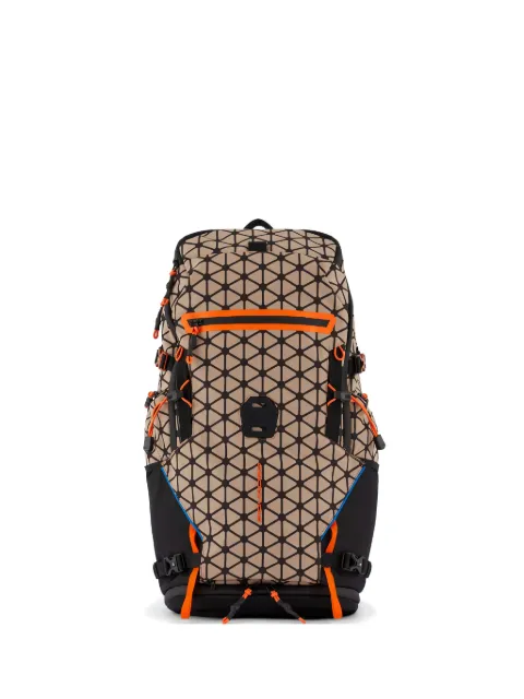PIQUADRO hexagon-print backpack