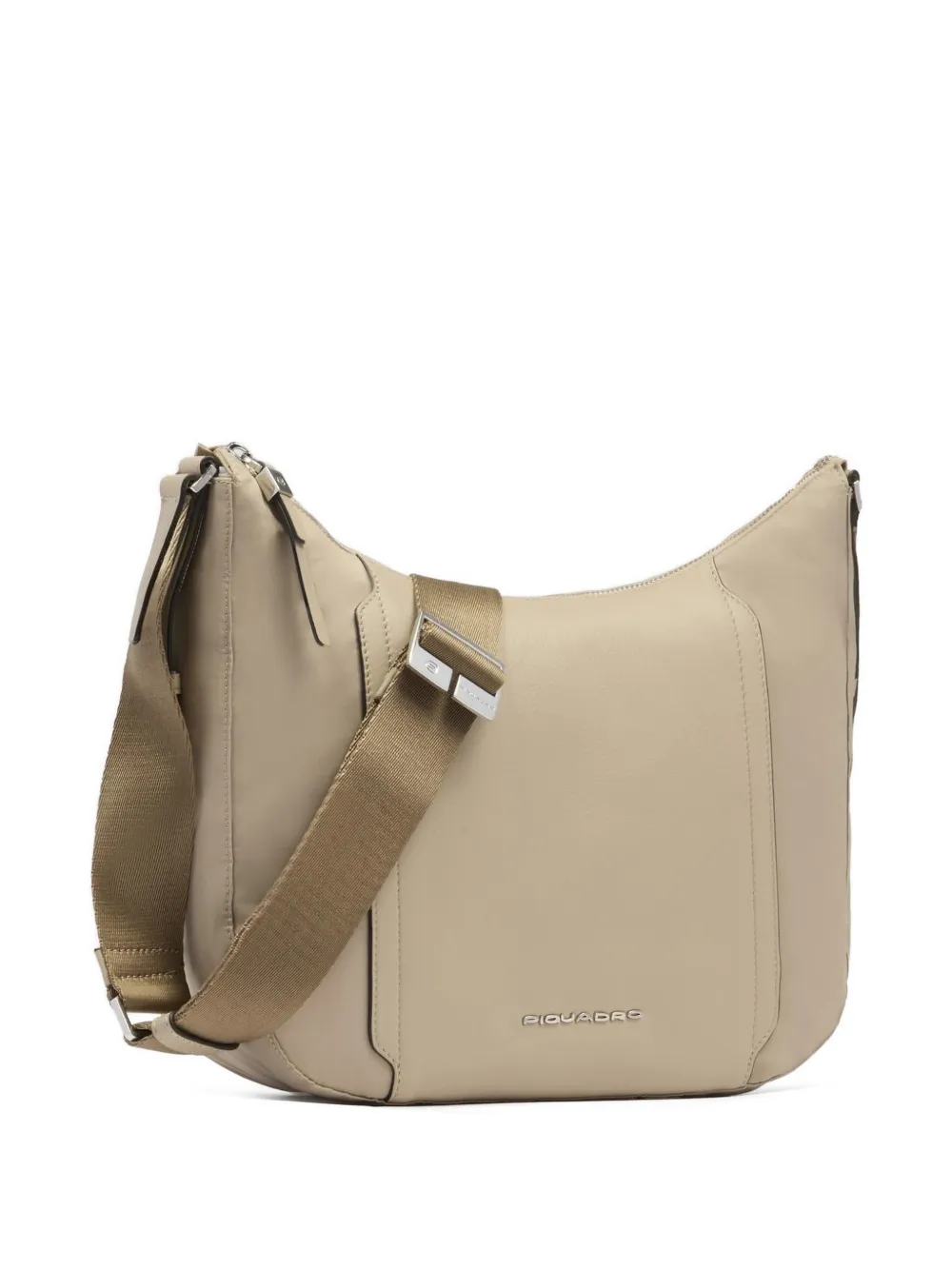 PIQUADRO Borsa a spalla con logo - Toni neutri