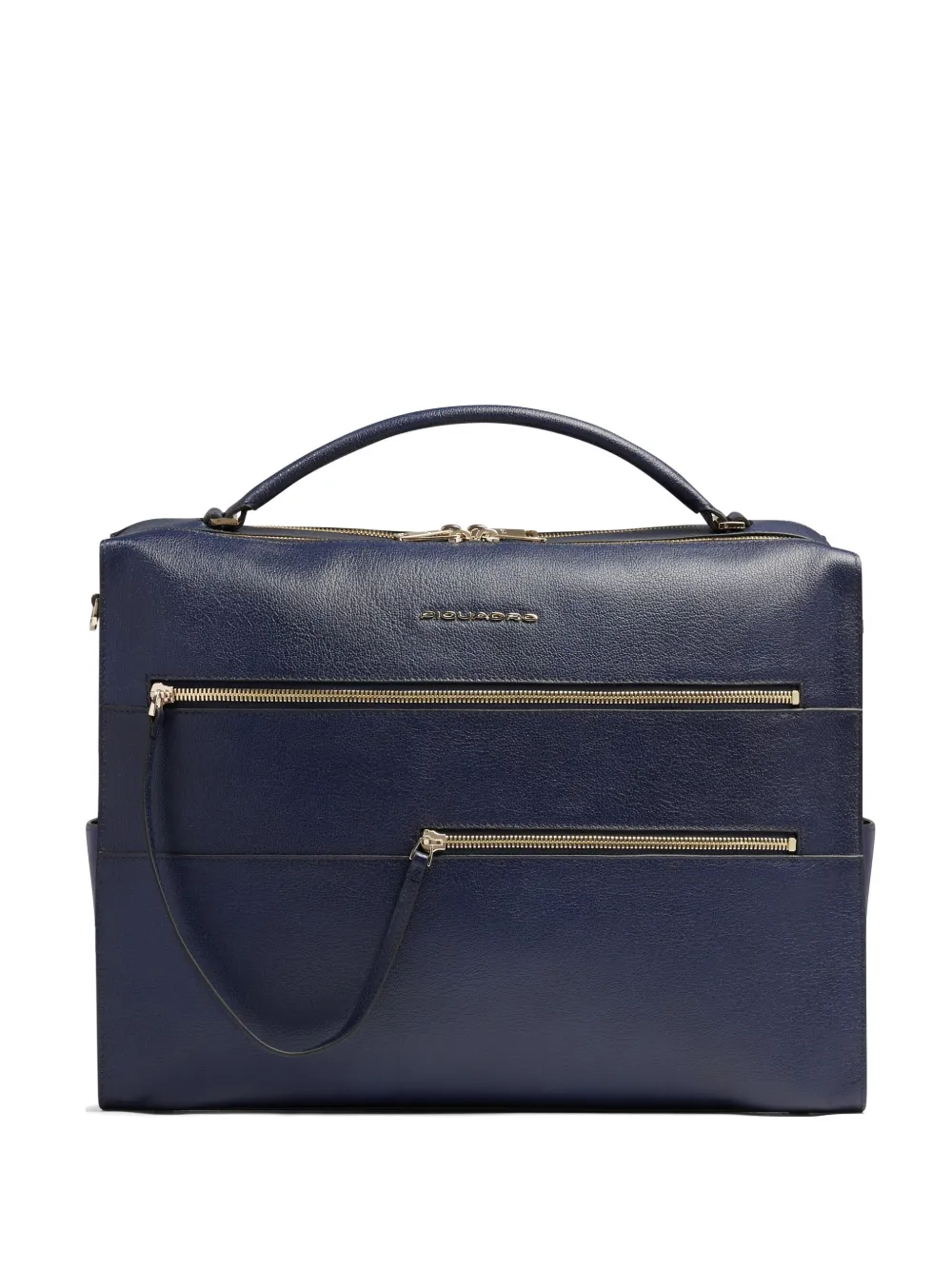 PIQUADRO Borsa porta pc 15,6" in pelle - Blu