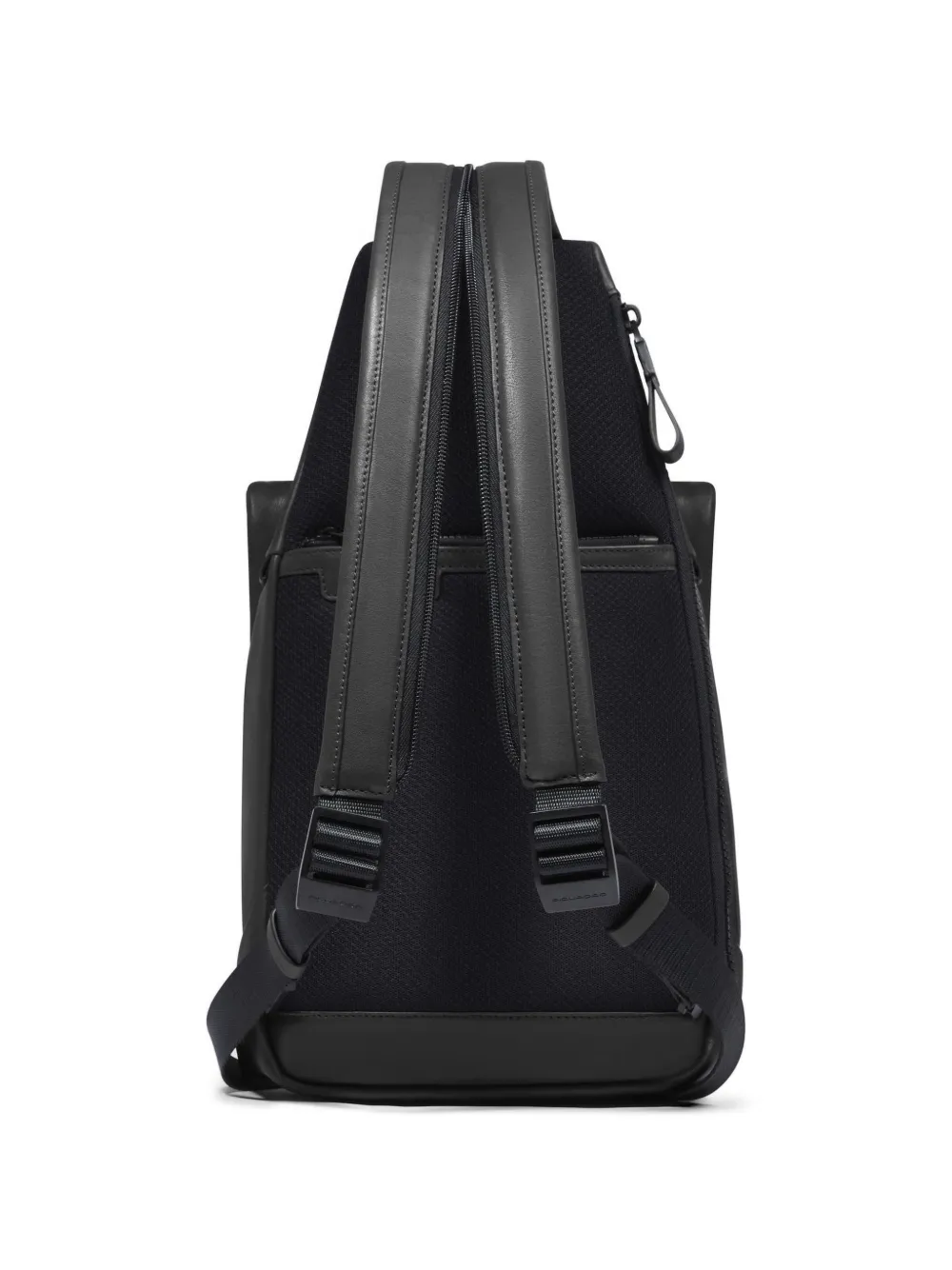 PIQUADRO Verstelbare leren sling tas Zwart