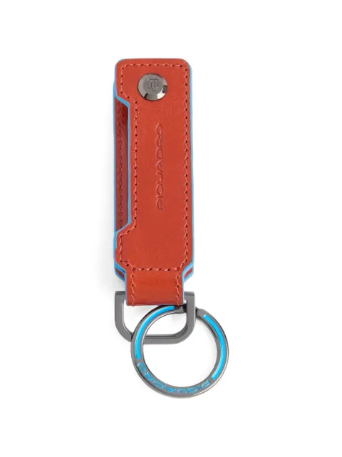 PIQUADRO logo-detail leather keyring