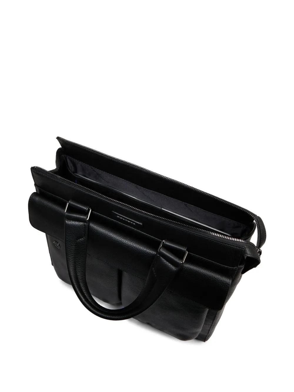 PIQUADRO Leren shopper Zwart