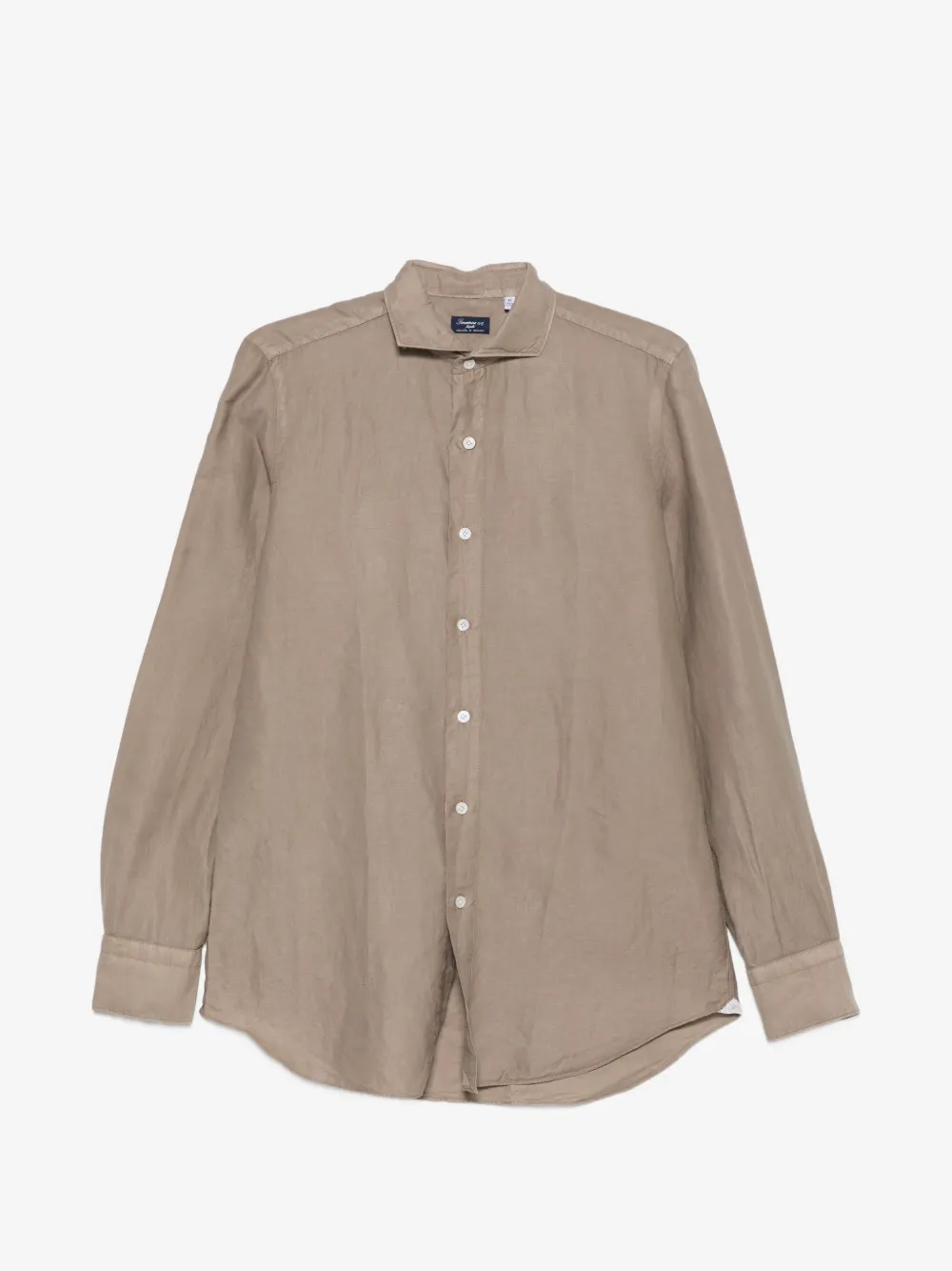 Finamore 1925 Napoli spread-collar button-up shirt | Neutrals | Image 1