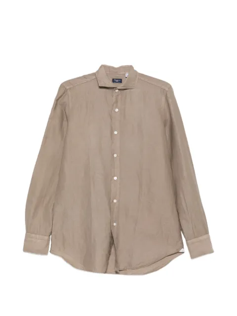 Finamore 1925 Napoli spread-collar button-up shirt