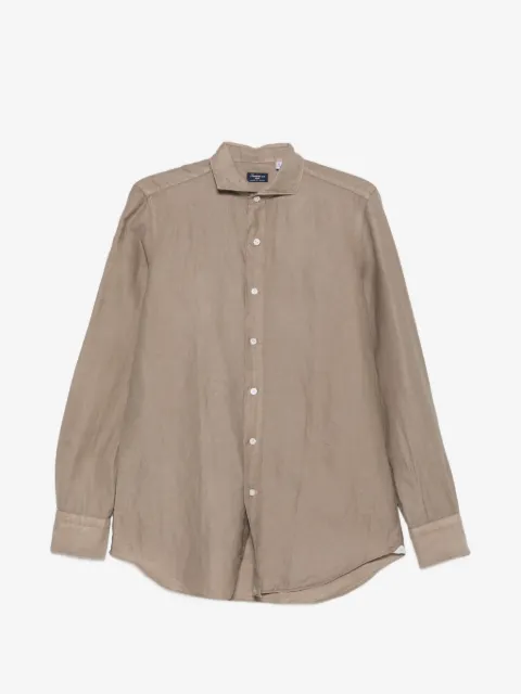 Finamore 1925 Napoli spread-collar button-up shirt