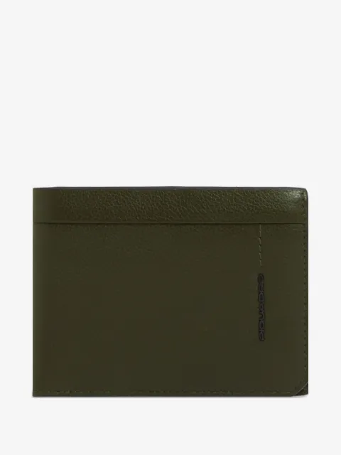 PIQUADRO cartera de piel granulada