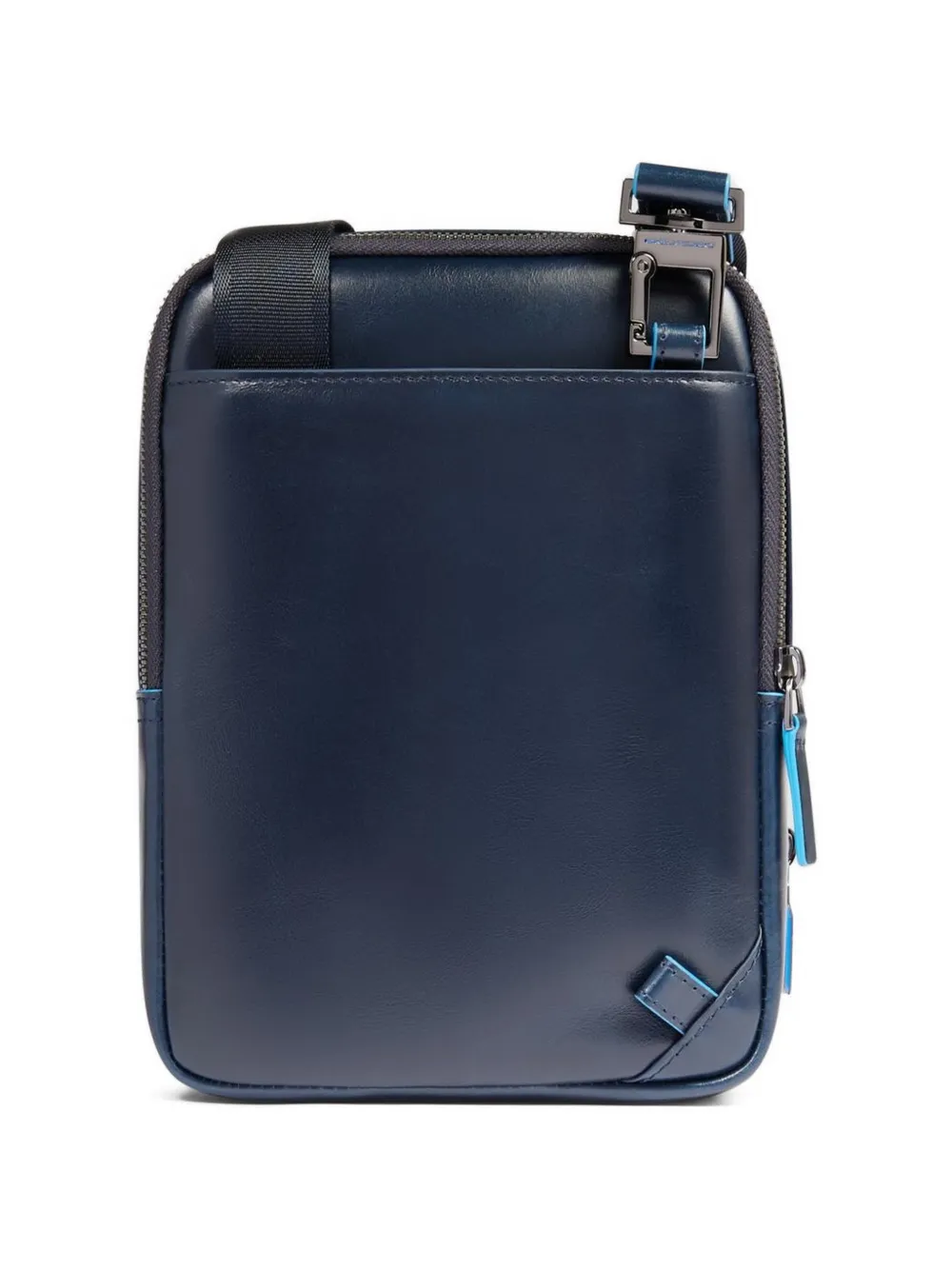 PIQUADRO Leren messengertas Blauw