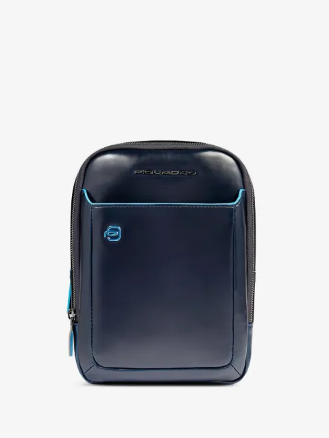 PIQUADRO leather messenger bag