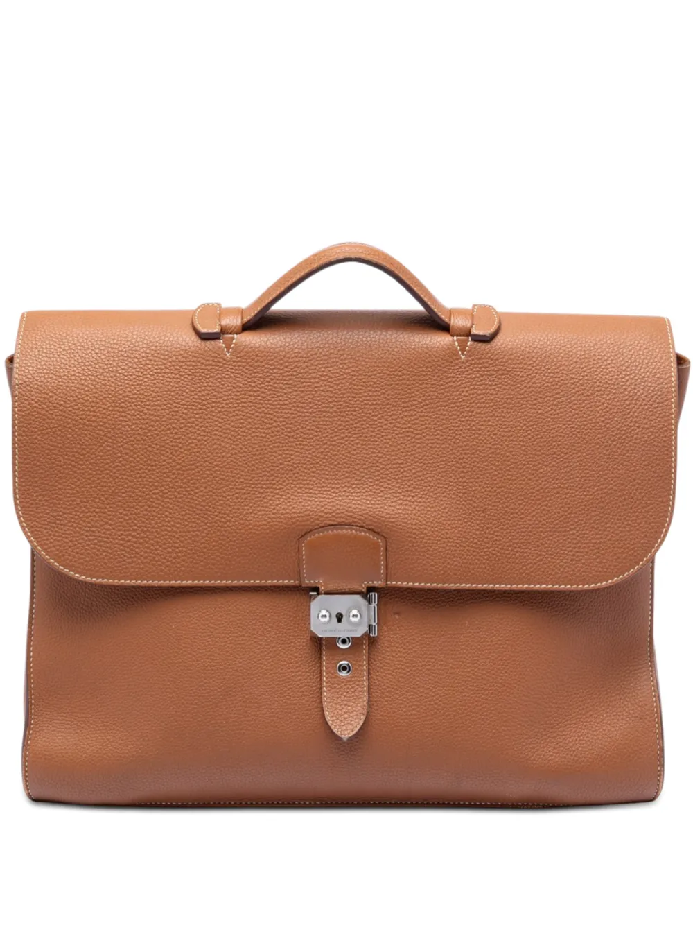 Hermès Pre-Owned 2015 Togo Sac a Depeches 41 business bag - Marrone